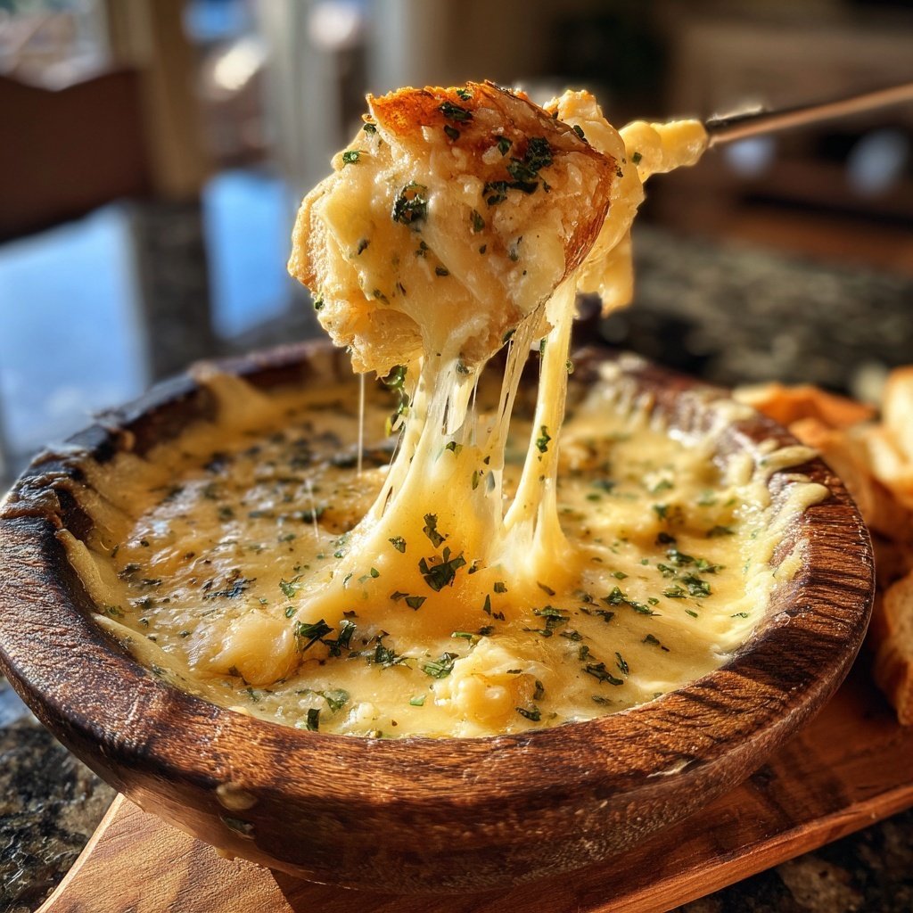 Fondue with Gruyere and Herbs