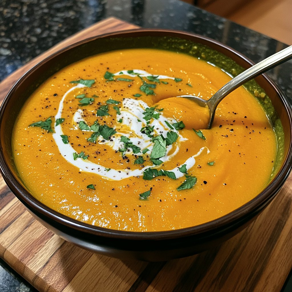 Squash Soup Smooth Texture