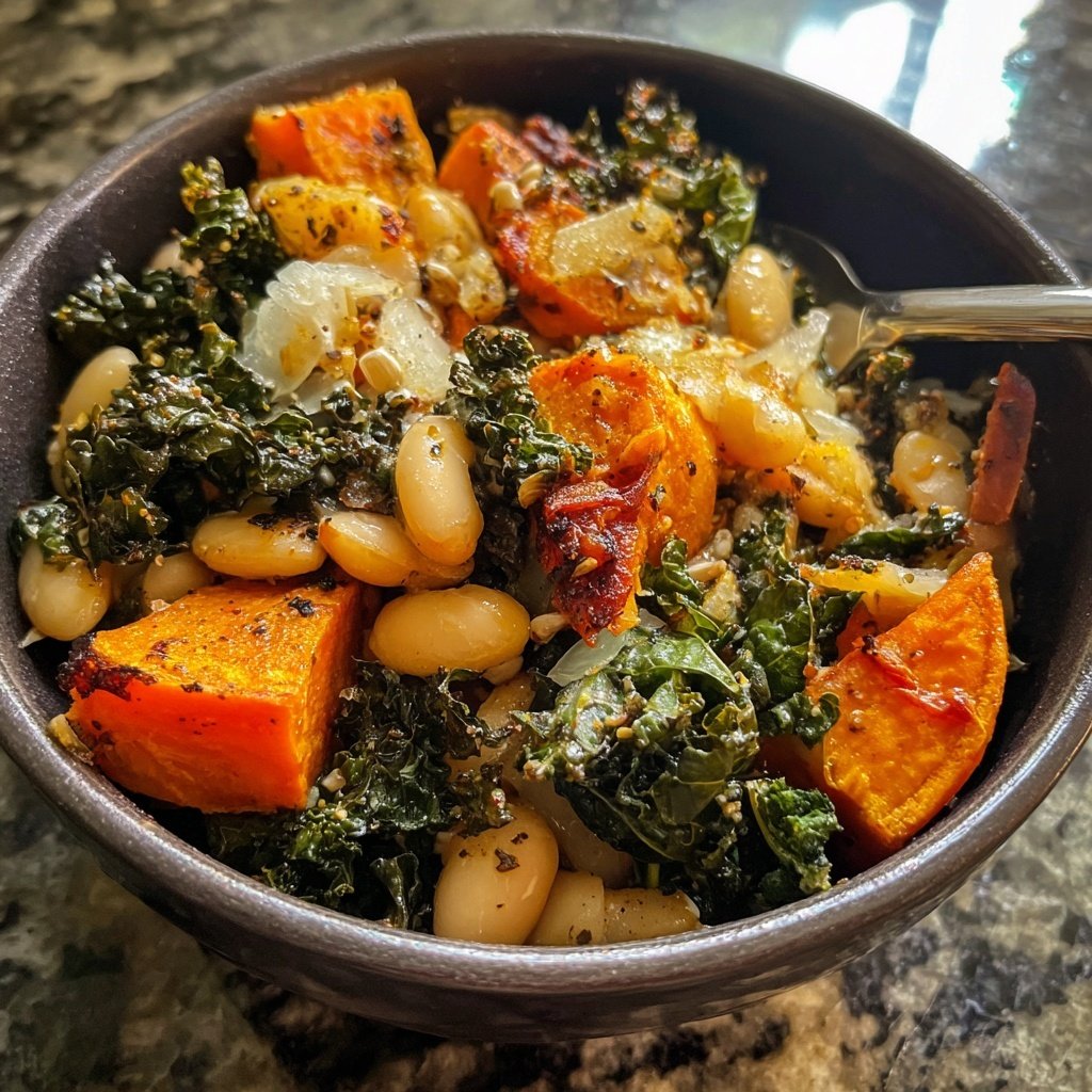 Roasted Veggie White Bean Bowl