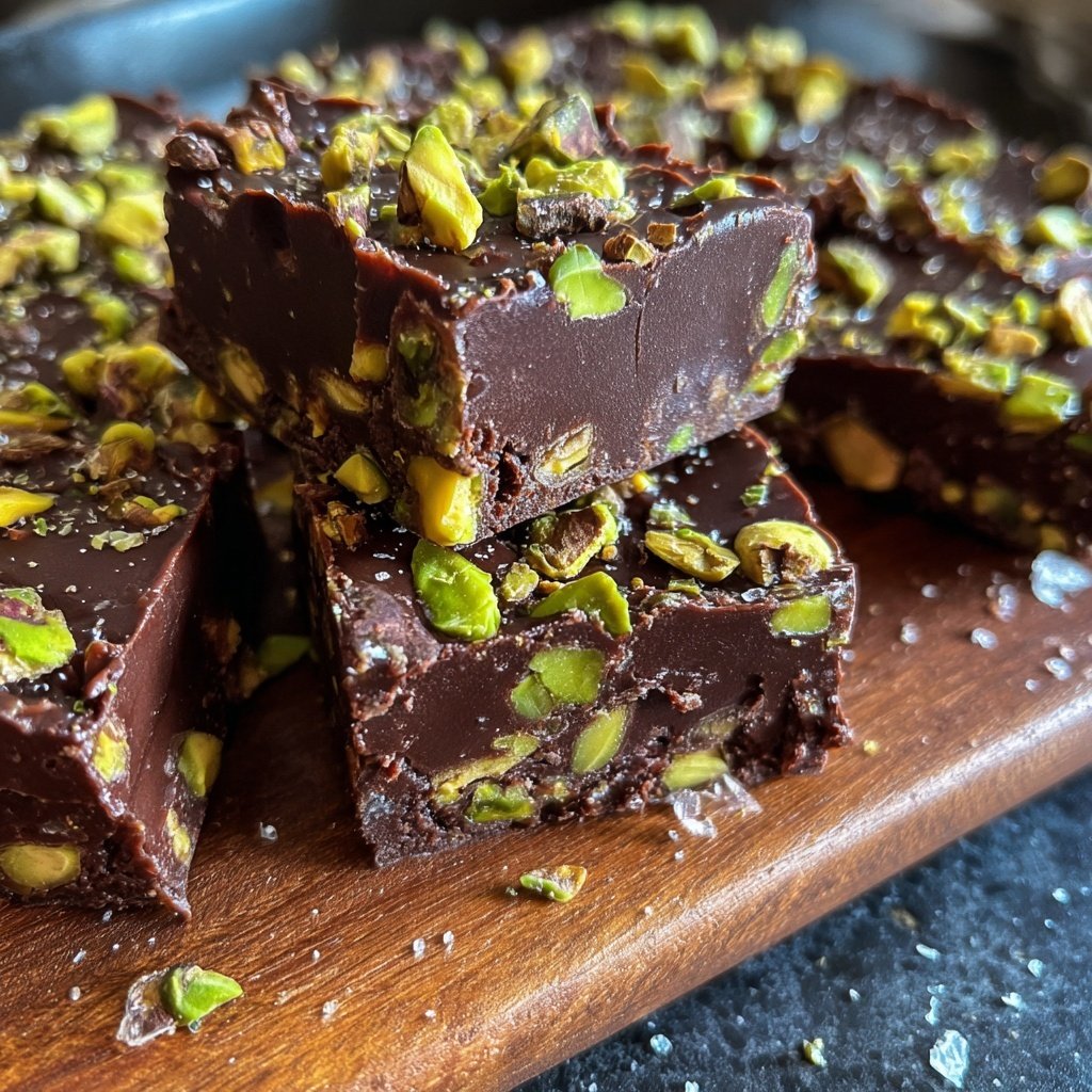 Chocolate Pistachio Fudge