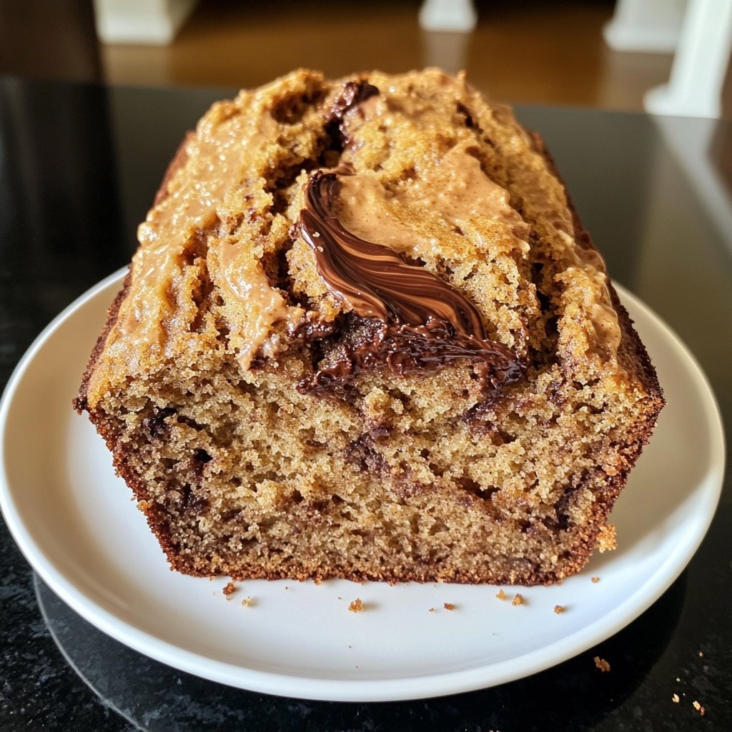 Banana Bread with Nutella Swirl Recipe