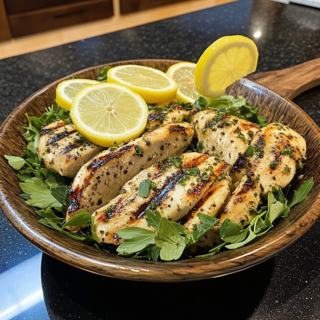 Grilled Lemon Herb Chicken Bowl