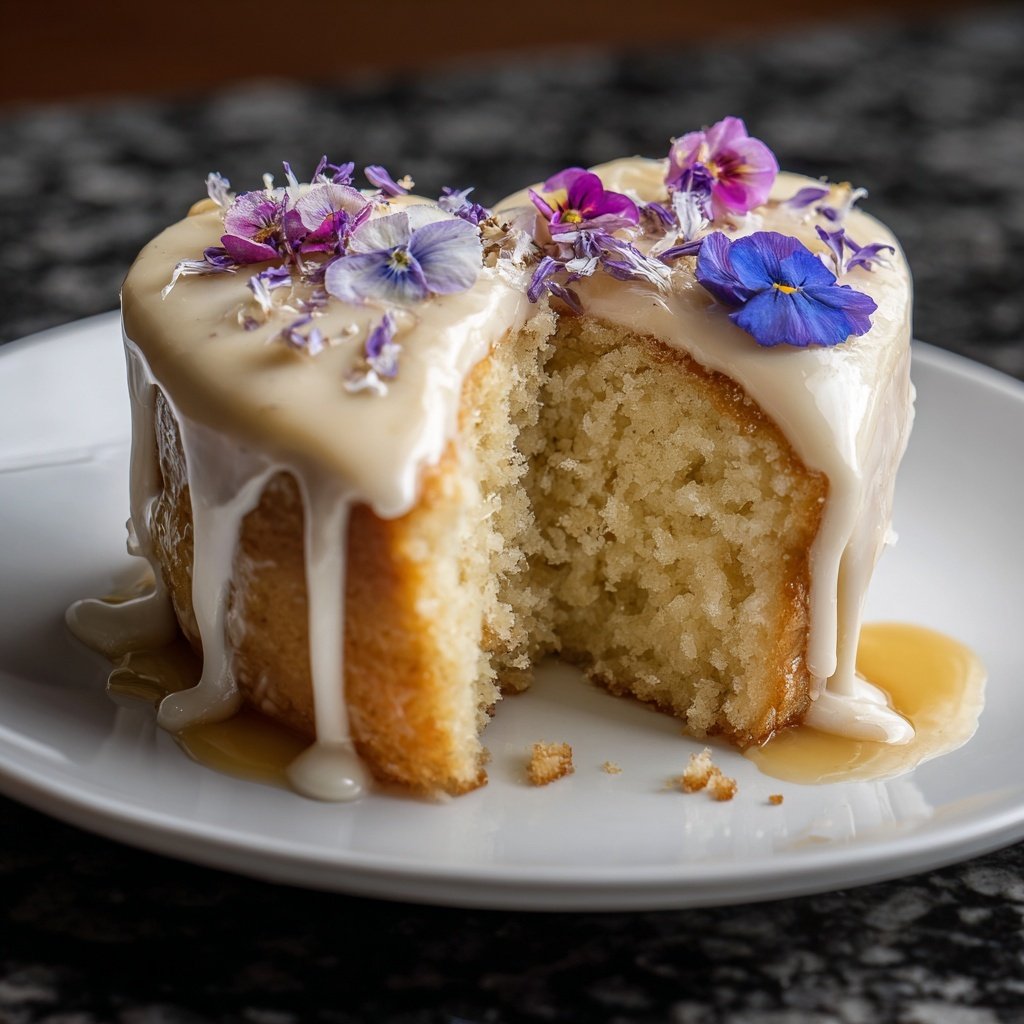 Mini Heart Cake with Vanilla Sponge