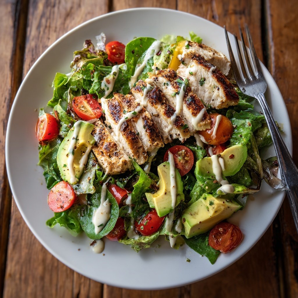 High Protein Grilled Chicken Salad