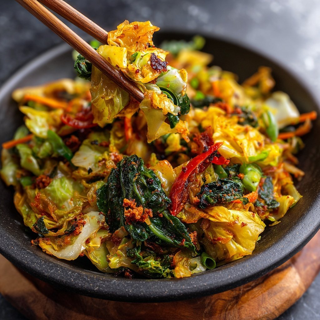 Jamaican Spiced Cabbage Stir Fry