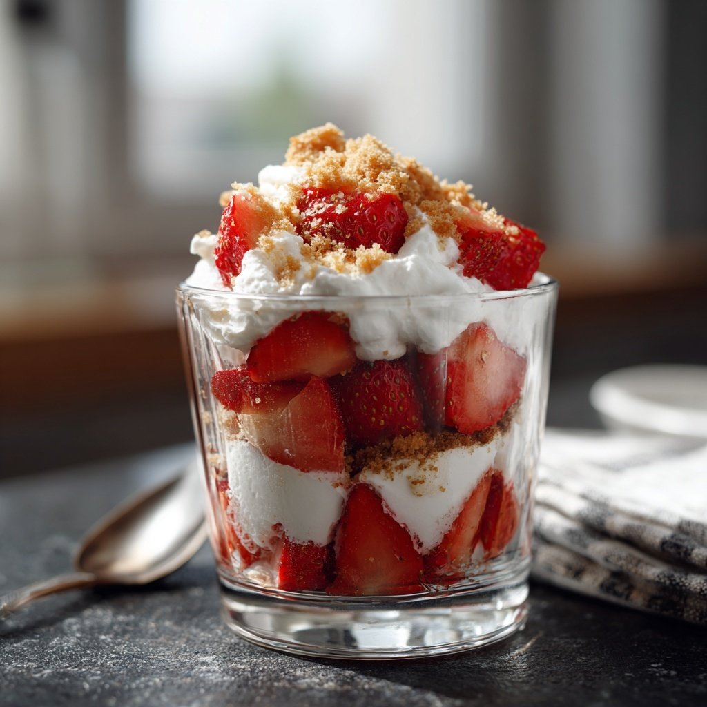 Easy Strawberry Shortcake Cups