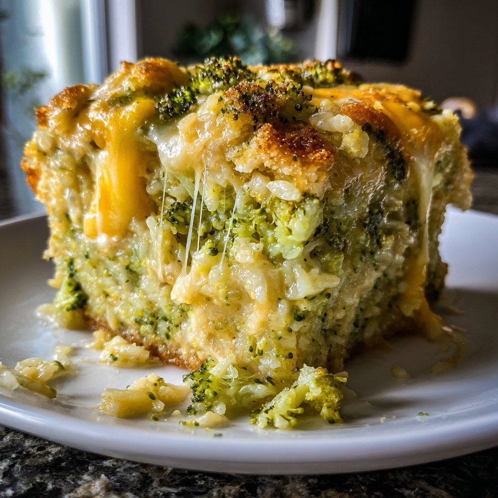 Sunday Cheesy Broccoli Rice Casserole