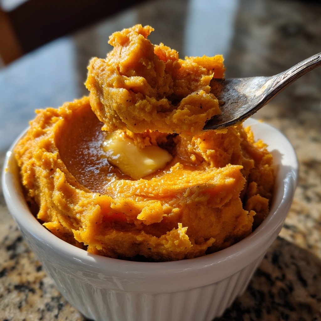 Sweet Potato Mash with Butter