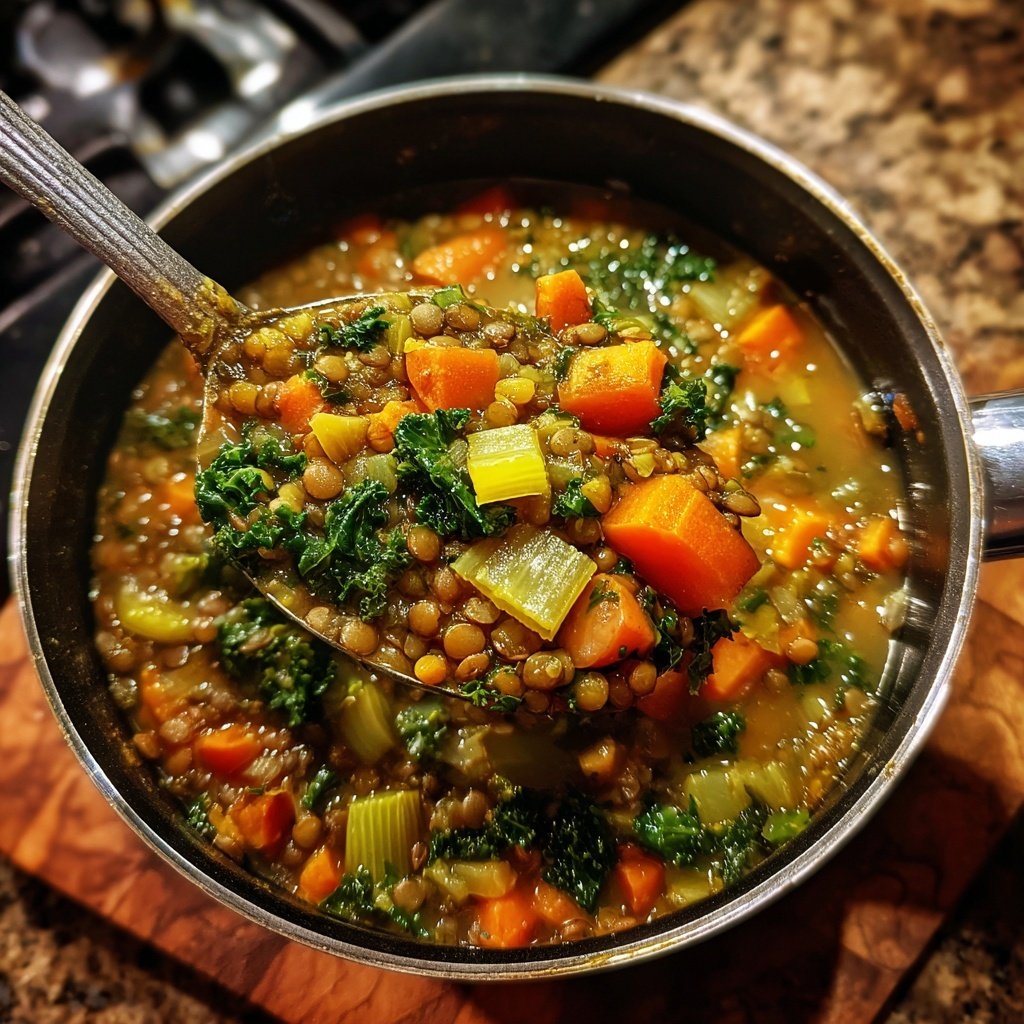 Healthy Dinner Lentil Vegetable Stew