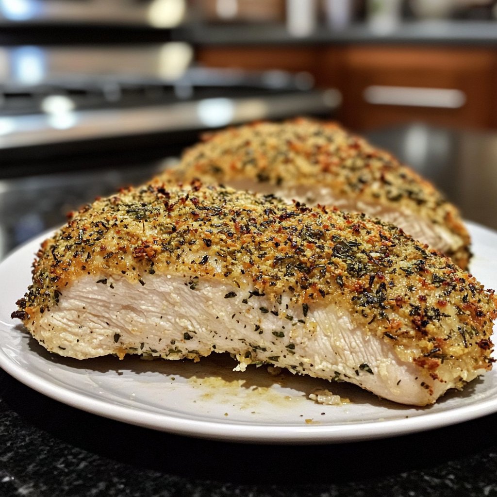 Chicken Breast with Herb Crust